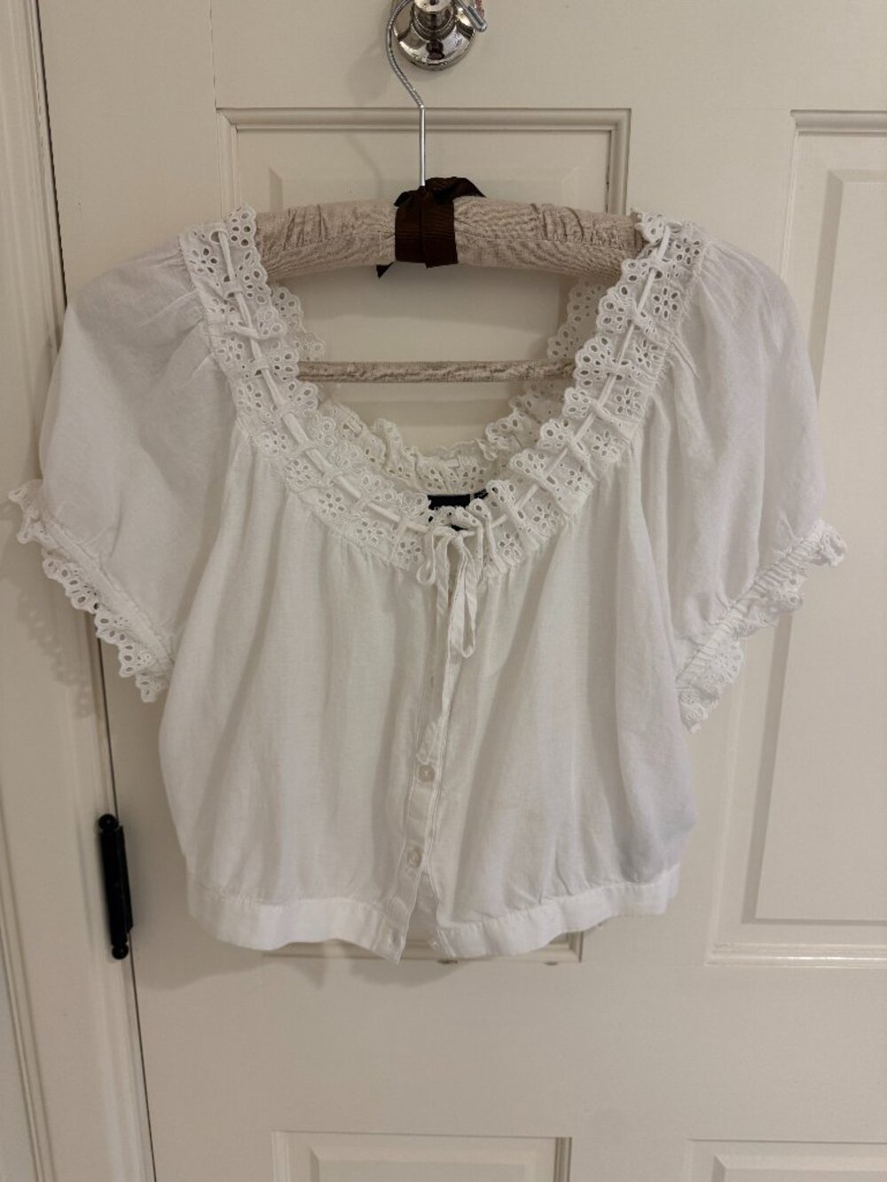 Gap 100% Cotton Blouse in White, Size M
